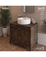 حوض مغسلة 45 سم فوق الرف - بدور 200