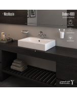 حوض مغسلة 60 سم فوق الرف - بدور 4000