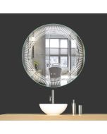 مرآة مع إضاءة ليد دائرية 70 سم