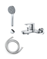 خلاط حوض استحمام مع مجموعة دش الاستحمام - الخزف السعودي