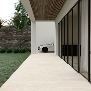بلاط أرضيات خارجي 40×80×1.4 سم - بيج فاتح 