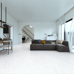 بلاط أرضيات 60×120×1.0 سم - رمادي فاتح 