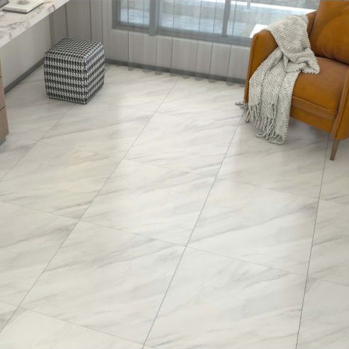 بلاط أرضيات 60×60×1.1 سم - بيج رخامي