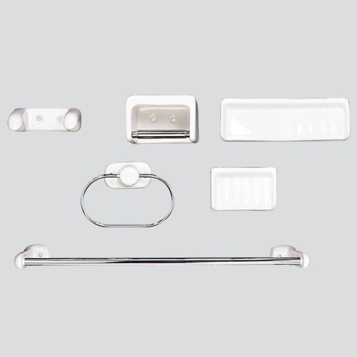 Bathroom Accessories Set ACC 500 (6 pcs) White Ceramic