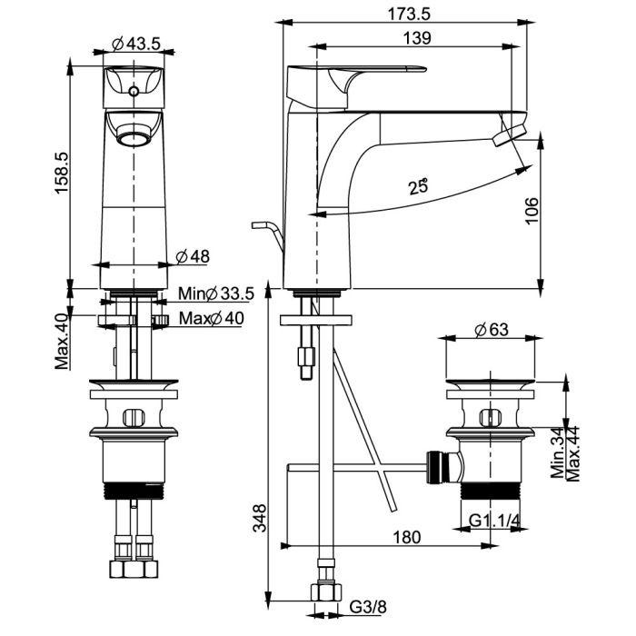 Wash Basin Mixer - COMO