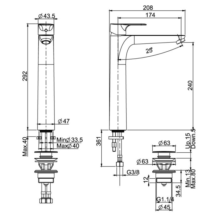 Wash Basin Mixer - COMO