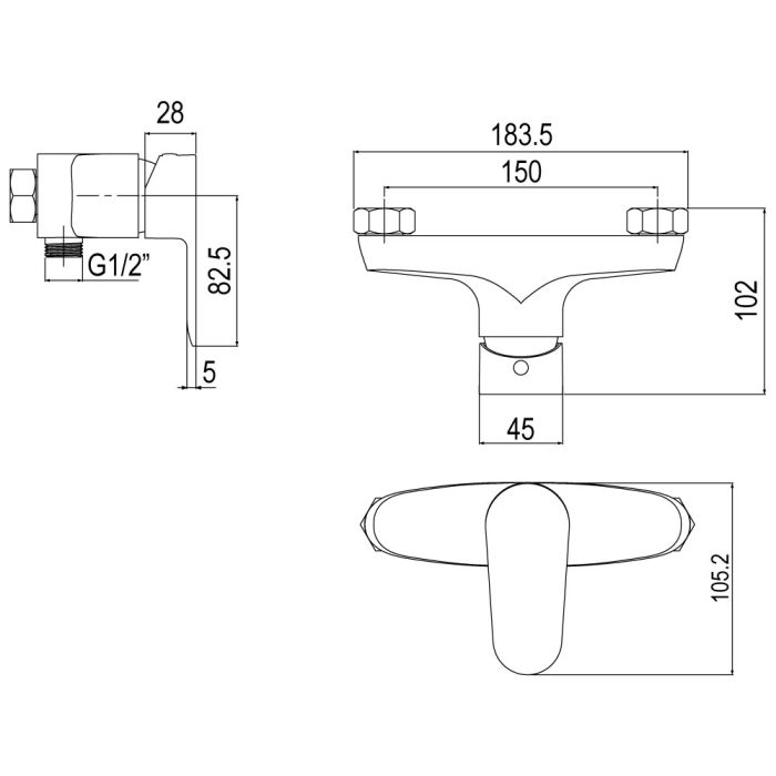 SC STARK SHOWER MIXER 