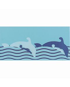 بلاط مسابح 12×24×0.9 سم - أزرق فاتح