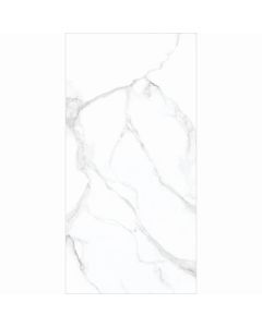 بلاط أرضيات بورسلان 60×120×1.0 سم - أبيض رخامي