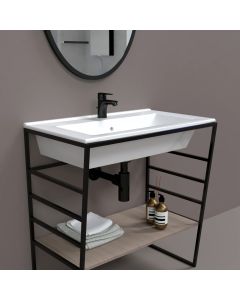 حوض مغسلة 80 سم فوق الرف - بدور 8000