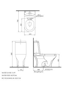 كرسي دورة مياه 30 سم - باريس 