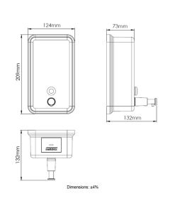 موزع صابون جداري - ميدكلينيك
