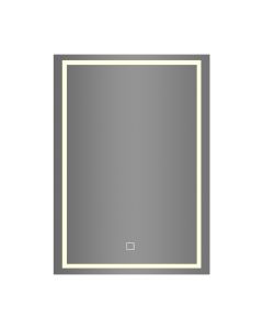 مرآة حمام مستطيلة مع إضاءة ليد 80×50 سم - (TC-820) 