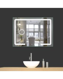 مرآة مع إضاءة ليد 70×90 سم