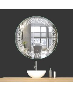 مرآة مع إضاءة ليد دائرية 70 سم