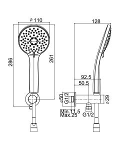 طقم سماعة دش - كومو 