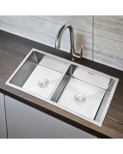 حوض مطبخ ستانلس ستيل 90×45 