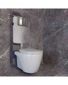 خزان سيفون مخفي للكراسي المعلقة مع غطاء طرد لوحي مزدوج